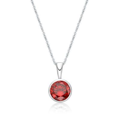 Picture of JANUARY   , 5mm BEZEL PENDANT with CHAIN